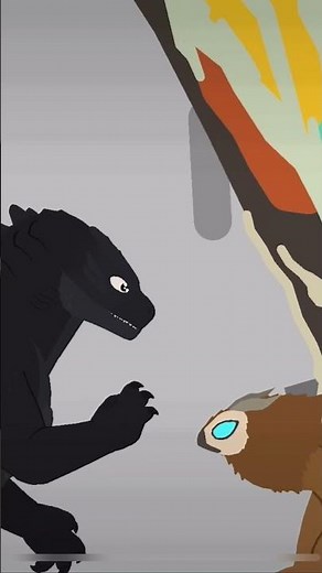 Baby Godzilla meets mothra