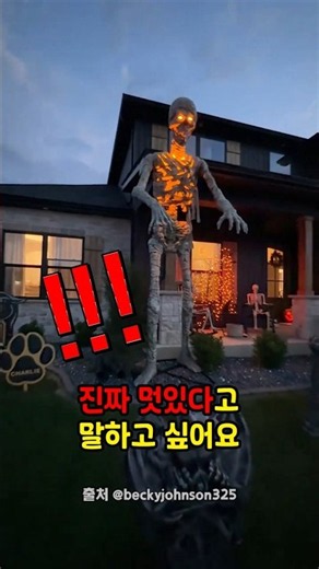 할로윈 마당 콘테스트 연속 1위하는 집