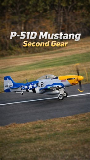 P-51D Mustang last-second gear drop dramatic RC warbird landing