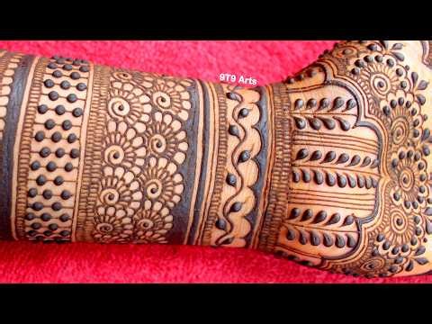 Very pretty easy and simple front hand mehndi designs #mehndi #9t9arts #dulhanmehndi #mehndidesign