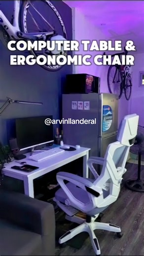 Ergonomic Gaming Chair and Computer Table Set