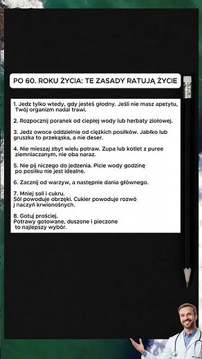 PO 60.: TE ZASADY RATUJĄ ŻYCIE #zdrowie #odżywianie #zdrowie