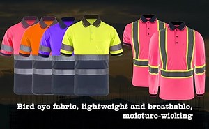 Watch Hi-viz Safety Polo Shirt Reflective ConstructionWork Wear on Amazon Live