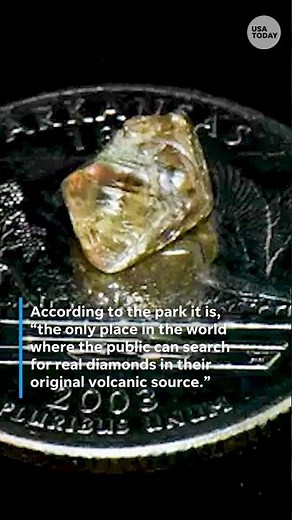 Woman finds 2.3-carat diamond in Arkansas State Park #Shorts
