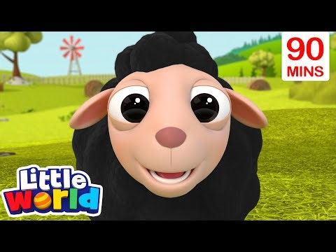 Baa Baa Petit Mouton Noir 🐑 Comptine Classique pour Enfants | Little World Français