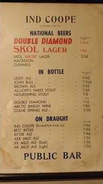 1960s British pub pricing signs. Amazing pre-decimal prices and what they equate to today!