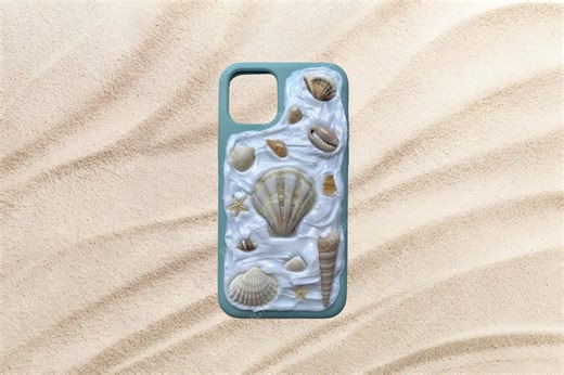 Seafoam Seashell Phone Case - Etsy