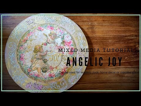 Studio Decoupage Stamperia Rice Paper Decoupage Clock Tutorial