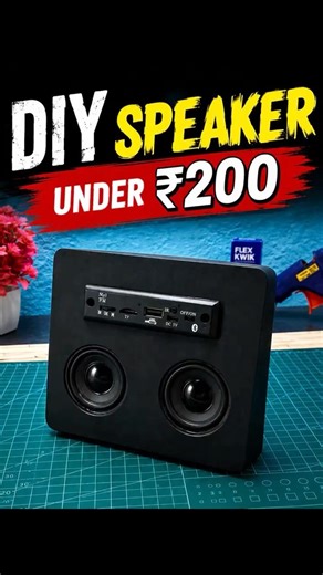 ₹200 Me Powerful DIY Speaker 🔊 | Homemade Mini Sound Box 😱 | Easy DIY Project #diy #homemade