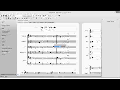 MuseScore 2.0 : Exporter les parties en pdf, mp3, ...