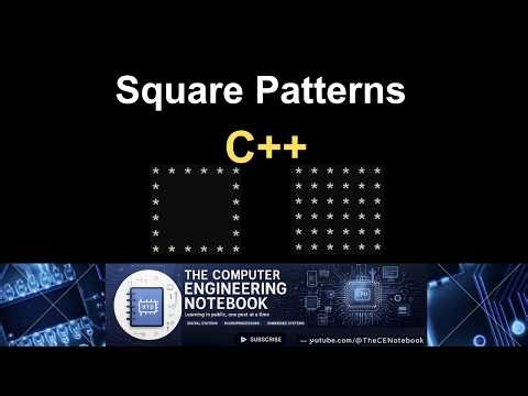 Print a Hollow & Filled Square in C++ | For Loop Pattern Tutorial