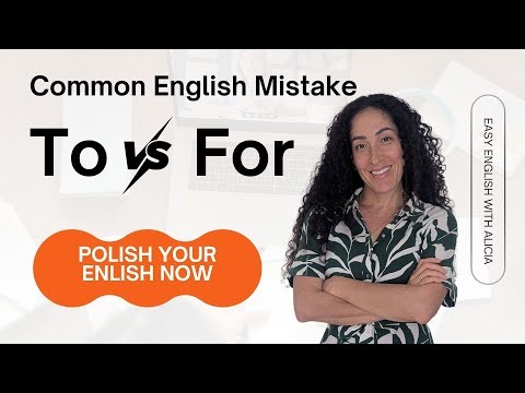 TO vs FOR Explained Simply! | Easy English Grammar Lesson for Beginners
