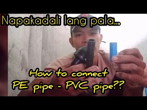 How to Connect PE pipe to PVC pipe using PE fittings? @GilansPlumbing