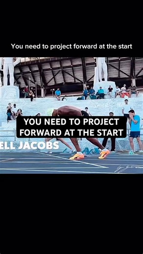 Projecting yourself forward and not up is crucial for having a good acceleration.