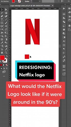 Netflix Logo Redesign for the 90's | Vintage Movie House Look