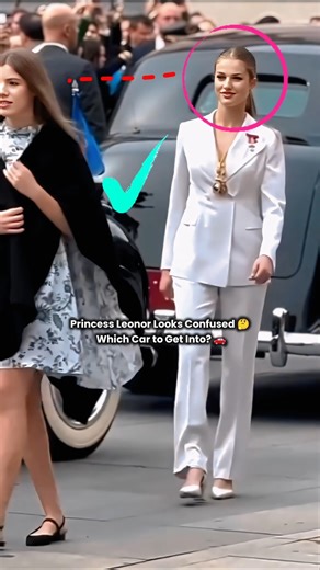 Princess Leonor Looks Confused Which Car to Get Into? 🚘🤔