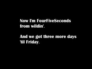 Skitarrate - Accordi Testi  - Four five seconds RIHANNA