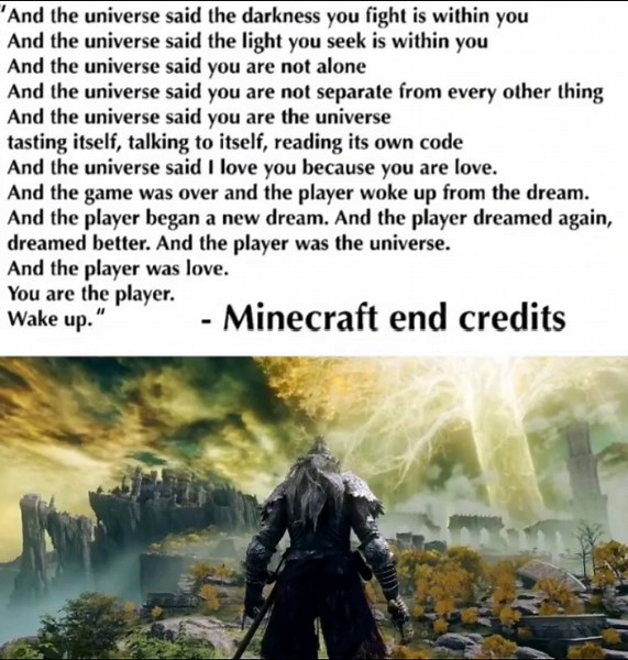 Minecraft End Credits Meaning and Quotes Explained