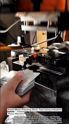 Sheet Metal Pressing Work Tool Using Industrial Press Machine #worktool