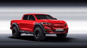 Ford Mustang Mach-E Pickup Truck Rendered Into View
