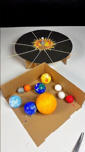 Solar System Part 1 🌞✨ #diy #experiment #shorts #solarsystem