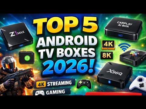 Top 5 Best Android TV Boxes 2026 🔥 4K/8K Streaming & Gaming TV Box Review