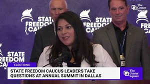 State Freedom Caucus Network leaders hold news conference at summit in Dallas, Texas