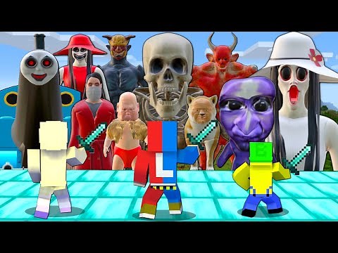 A ton of monsters attacking in Minecraft😨【Minecraft】Poppins