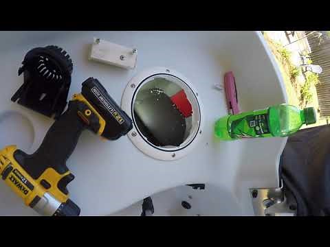 Pelican Predator 103 Part 2 live well , Bilge pump install.