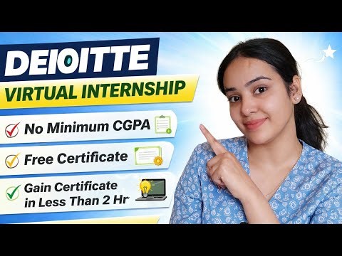 Deloitte Virtual Internship| Apply Now | Don't miss this