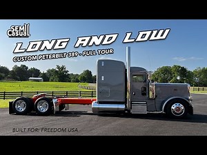 Stretched out Peterbilt 389 - Cummins Power