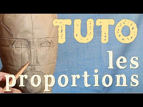Sculpter un visage en argile : les proportions