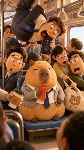 Monday rush hour vs one calm capybara 🧃- Dozo EP.1