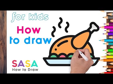 Easy Chicken Drawing for Kids Tutorial - Step by Step Instructions