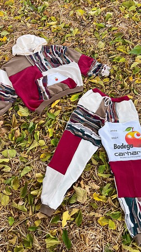 cassidy carballo ✄ sustainable fashion designer on Instagram: "hoodie or sweats?! 🍎🧺 these apple carhartt logos are SO SICK!!! had to turn this tee into a hoodie and sweats combo 🤤 the sweater is soooo apple and i love the neutral colors 🤌🏼 lmk what you think!! available on monday’s live bid at 8pm est 🤍 countdown on my story!! 🍎 follow @susoriginals for more 🪡🪡🪡 #upcycled #reworked #thriftflip"