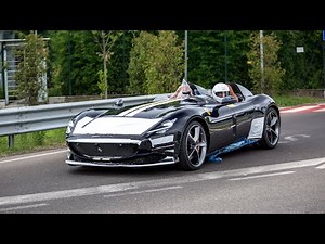 Ferrari Monza SP2 - Driving on the Streets & V12 Sounds !