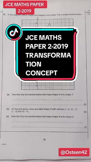JCE MATHEMATICS PAPER 2-2019 SOLUTIONS PART 4 #SAMA28 #tiktokbotswana🇧🇼tiktoksouthafrica🇿🇦 #botswana🇧🇼tiktok #examinationrevisionseries #jcemathsrevision #igcsemathsrevision #gcsemathsrevision #fypシ゚viral🖤tiktok☆♡🦋myvideo #foryou #fypシ゚viral #mathsteacher #mathtutor #CapCut