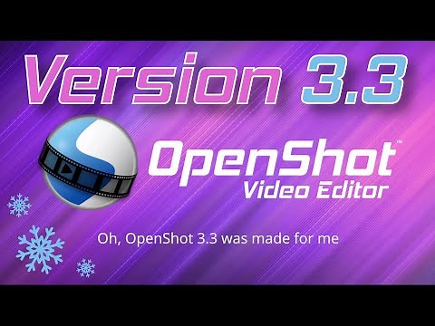 Oh, OpenShot 3.3 was made for me! 🎶