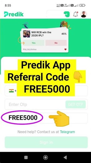 Predik app referral code, Predik Referral Code, Predik app invitation Code, Predik App invite Code
