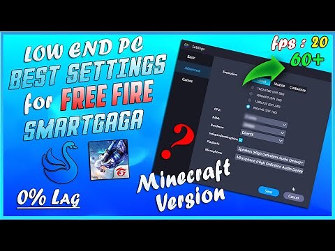 BEST SETTINGS FOR SMARTGAGA FOR ULTRA LOW END PC - 1GB RAM AND 1 CORE ONLY - 0% LAG 100% FIX