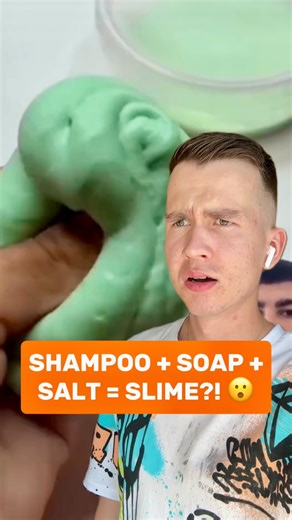 John Taylor on Instagram: "Shampoo + dish soap + salt = slime?! 😮"