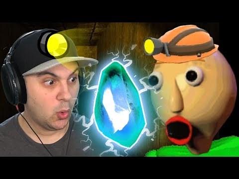 I'M GOING DEEP CAVE MINING WITH BALDI! | Baldi's Basics Mod