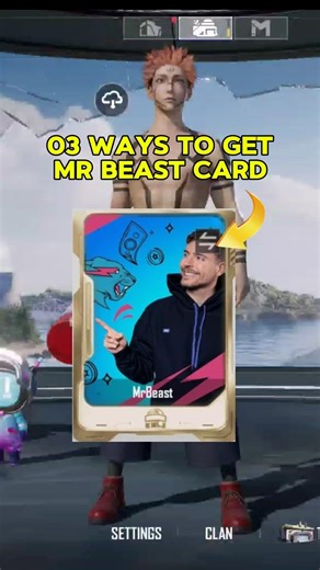 03 easy ways to get Mr beast card 🤩 #pubgtopsecrettricks