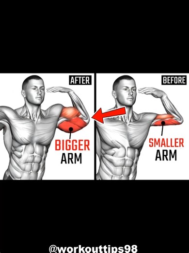How to get bigger Arms 🔥 #muscle #exercise #fitness #workout #fit #gym #fitnesstips #workoutmotivation #workoutchallenge #Bicepsworkout #Armsworkout