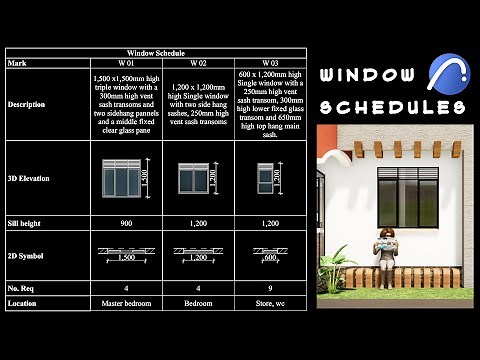 How to create a window schedule in archicad