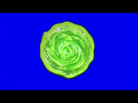Green Screen ( blue screen ) Rick and Morty Portal