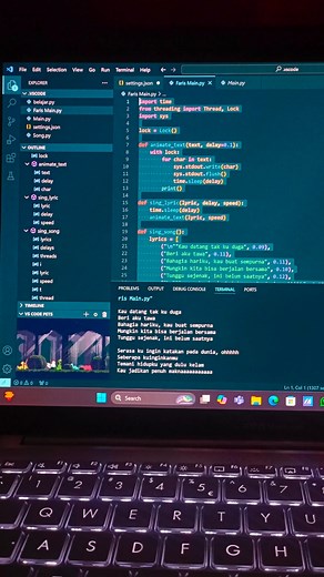 #coding #python #song #lyrics #algoritma #foryoupage #fyp