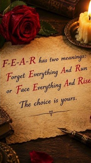 What Does F.E.A.R. Stand For? The Choice Is Yours #motivationalquotes #mindset