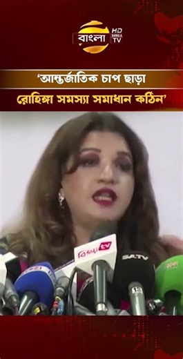 Solving the Rohingya crisis is difficult without international pressure: State Minister for Forei...
