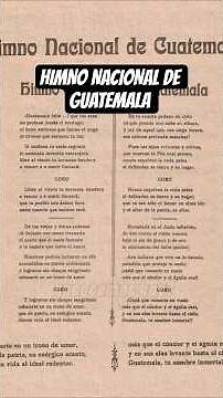 Himno nacional de Guatemala Guatemala #chapines #historia